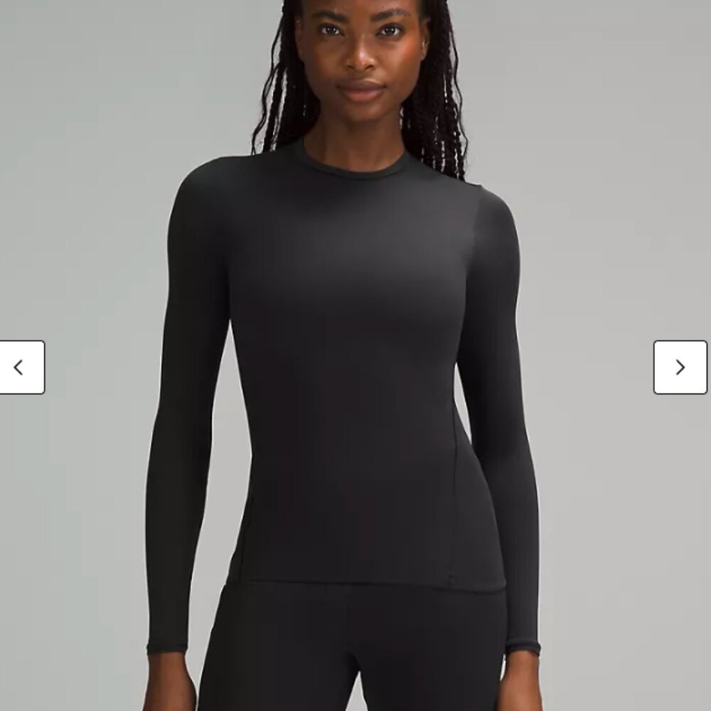 Lululemon Wundermost Ultra-Soft Nulu Crewneck Long-Sleeve Shirt - Black XS